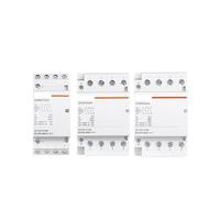 Modular Contactor Automatic 2P 4P 230V 380V Single-phase Three-phase 25A 40A 63A 2NO 2NC 4NO Din Rail EKFBQBGW(25A,4NO)