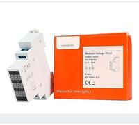 Modular Led Digital Three-phase Voltmeter For Din Rail Voltage Meter Ac 220v 230v 380v 80-500V EKMV3,pratique