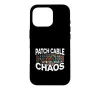 Modular Synth Patch Cable Chaos Eurorack Synthesizer Coque pour iPhone 16 Pro
