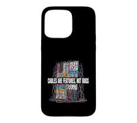 Modular Synthesizer Cables are Features Not Bugs Design Coque pour iPhone 15 Pro Max
