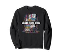 Modular Synthesizer Cables are Features Not Bugs Design Sweatshirt