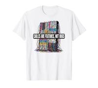 Modular Synthesizer Cables are Features Not Bugs Design T-Shirt Graphique avec Valeur, Homme, Blanc, L