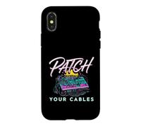 Modular Synthesizer Patch Your Cables Eurorack Coque pour iPhone X/XS