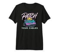 Modular Synthesizer Patch Your Cables Eurorack T-Shirt Haut de Gamme