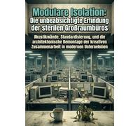 Modulare Isolation: Die unbeabsichtigte Erfindung der sterilen Großraumbüros: Akustikwände, Standardisierung, und die architektonische Demontage der kreativen Zusammenarbeit in modernen Unternehmen