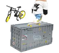 Modulares Fingerboard Skate Park Kit - Robustes Finger-Skateboard Rampe Set für Tricks & Training - Kreatives Mini-Skateboard Spielzeug & Rampe für Kinder ab 5 Jahren, & Mädchen (ABS-Material)