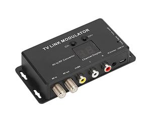 Modulateur de Liaison TV UHF TM70 Modulateur IR Convertisseur AV vers RF Adaptateur D'extension IR Modulateur RF Compact avec Affichage des Canaux Convertisseur Démodulateur HD VHF