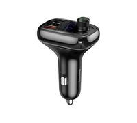 Modulateur FM avec chargeur de voiture 2x USB, Type-C, lecteur MP3 Bluetooth - S-13 (CCMT000101) - Noir