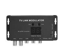 Modulateur infrarouge, TM70 UHF TV Link Modulateur AV vers RF Convertisseur IR Extender Adaptateur avec affichage de canaux, câble USB, câble de réception de signal