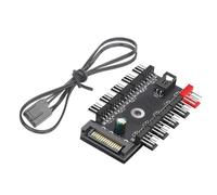 Modulateurs de ventilateur PWM 4 broches pour boîtier d'ordinateur - Répartiteurs de vitesse - Améliore l'efficacité du refroidissement - Connexion de plusieurs ventilateurs silencieux