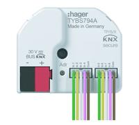 Module 4 entrées + 4 sorties LEDs, à encastrer, KNX - HAGER TYBS794A