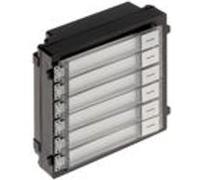 Hikvision Module 6 boutons d'appel DS-KD-KK pour portier vidéo série KD8 Noir/Gris/Blanc -40-60 °C