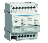 Module 6 sorties chauffage TRIAC avec regulation intégrée / config Mode easy/ETS - HAGER TYMS646R