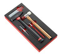 Module 7 outils de frappe avec chasse-goupilles longs + marteau - FACOM - MODM.MI7