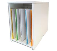 Module à poser en stratifié 19mm avec 5 chemises coloris assortis. Coloris Blanc