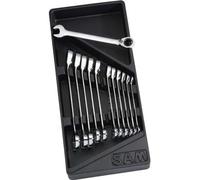 SAM Outillage Module ABS 1/3 – 12 clés mixtes à cliquet en mm – 50-C-J12M