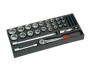 Module ABS 1/3 de 27 outils 1/2'' 6 pans SAM OUTILLAGE 75-SH1M