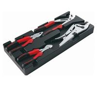 Module abs 1/3 de 4 pinces chromées polies SAM - P16J4M