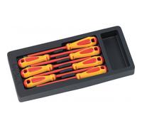 Module ABS 1/3 de 7 tournevis isolés 1000V Samsoforce Fente et Phillips SAM OUTILLAGE