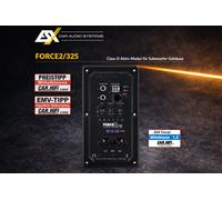 Module actif ESX FORCE 2/325 pour boîtier de subwoofer avec télécommande de...
