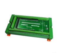 Module adaptateur de montage sur rail DIN industriel avec bornes à vis compatibles avec Arduino pour projets Mega2560 R3 pour systèmes de contrôle d'automatisation fiables Vert (avec rails de guidage)