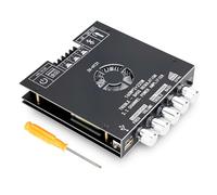 Module Amplifi HiFi 2.1 Canaux avec Bluetooth, 160Wx2 + 220W Caisson de basses, Amplificateur Stéréo Numérique Mini, Puce TDA7498E, Entrées BT 5.0/USB/AUX, DC 15-36V, Carte Son ZK-HT21 pour Home Ciném