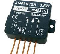 Amplificateur Mono (kit monté) Kemo M031N 5 V/DC, 6 V/DC, 9 V/DC, 12 V/DC 3.5 W 1 pc(s)