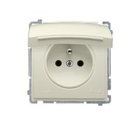 MODULE BEIGE PRISE 1X Z/U AVEC RABAT IP44 BASIC BMGZ1B.01/12