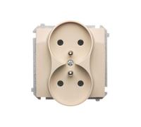 MODULE BEIGE PRISE 2X Z/U PINCES À VIS 16A BASIC BMGZ2M.01/12