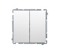 Kontakt-Simon BMW6/2.01/11 Interrupteur électrique Blanc - Accessoire couteau électrique (Blanc, en plastique, IP20, IP44, 230 V, 10 A, 75 mm)
