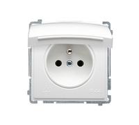 MODULE BLANC PRISE 1X Z/U AVEC RABAT IP44 BASIC BMGZ1B.01/11