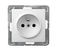 Ospel GP-1YZ/m/00 Prise de courant IP20 16 A 71 mm 37 mm 71 mm Blanc