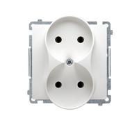 Kontakt-Simon BMG2M.01/11 Prise de courant en plastique IP20 Blanc 250 V 75 mm 45 mm