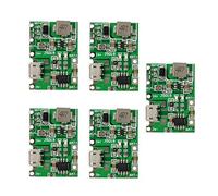 Module Boost 2A,5 pieces 18650 Module de Charge de Batterie Lithium-ion,Carte D'alimentation Step-Up 3.7V à 5V 9V 12V Module de Charge-décharge