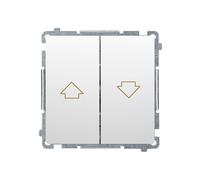 MODULE BOUTON STORE BLANC 2X "FLÈCHE" BASIC BMZ1.01/11
