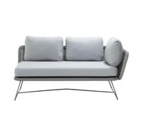 Module canapé 2 places Horizon gauche cushions Cane-line Natté