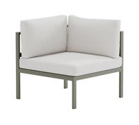Module Canapé d'Angle de Jardin Bouclette "Copacabana" 74cm Marron