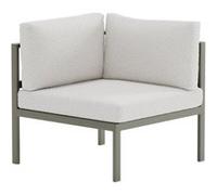 Module Canapé d'Angle de Jardin Bouclette "Copacabana" 74cm Marron