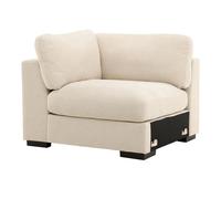 Module Canapé d'Angle Gauche "Salerno" 112cm Beige Beige