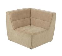 Module Canapé d'Angle Matelassé "Grid" 98cm Beige Foncé Beige G
