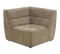 Module Canapé d'Angle Matelassé "Grid" 98cm Taupe Foncé Marron G