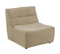 Module Canapé Matelassé "Grid" 97cm Beige Foncé