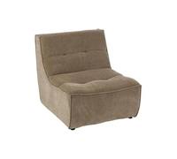 Module Canapé Matelassé "Grid" 97cm Taupe Foncé Marron G