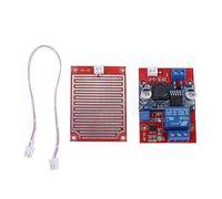 Module Capteur de Pluie, Module de relais de contrôleur de goutte de pluie 24V, Module de détection de pluie capteur d'eau Module d'eau de pluie humidité pour Surveiller les Conditions Météorologique