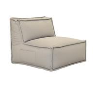 Module central pour canapé modulable - Effet lin - 90x82 cm - Bananair - Beige