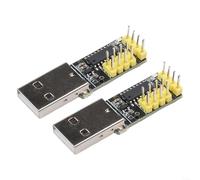 Module CH9329, lot de 2 convertisseurs USB HID pour clavier et souris, UART sans pilote vers pont USB pour le développement de jeux, circuit imprimé compact pour projets de microcontrôleurs