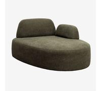 Module chaise longue droit avec accoudoir pour canapé modulaire tapissé Giorgia