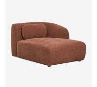 Module chaise longue droit pour canapé modulaire en chenille Coquette