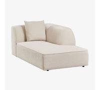 Module chaise longue droit pour canapé modulaire tapissé Cardea