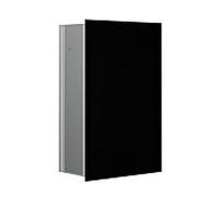 Module collecteur de déchets encastrable Emco asis 2.0 975327502 316 x 497 mm, façade en verre, noir brillant